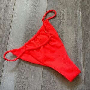 Skatie Bobbi Bottoms adjustable cheeky ribbed bikini womens Coral (xsmall) swim